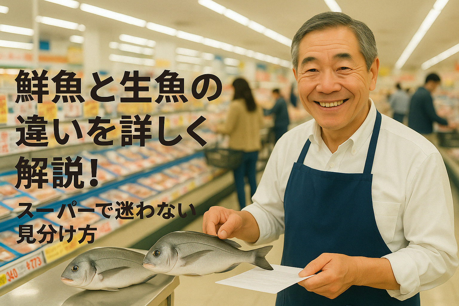 鮮魚と生魚の違いを詳しく解説！スーパーで迷わない見分け方