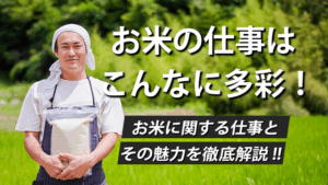 お米の仕事はこんなに多彩！お米に関する仕事とその魅力を徹底解説