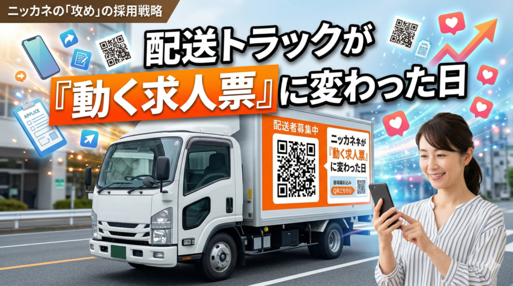 ニッカネが配送トラックを「動く求人票」に｜物流2024年問題を逆手に取る地域密着型採用戦略