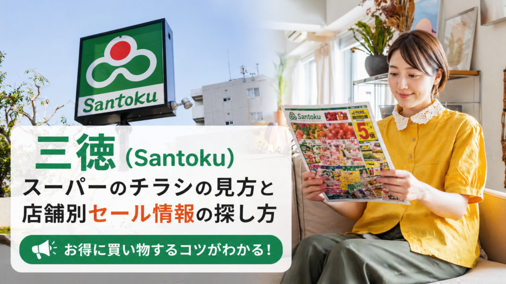 三徳（Santoku）スーパーのチラシの見方と店舗別セール情報の探し方