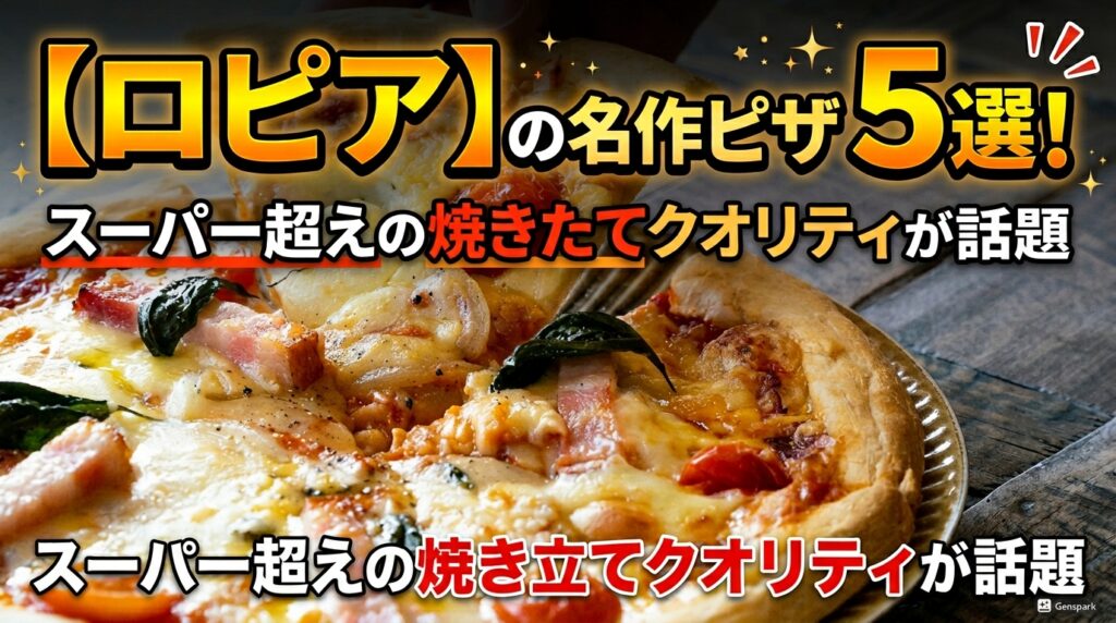 人気【ロピア】の名作ピザ5選！スーパー超えの焼き立てクオリティが話題