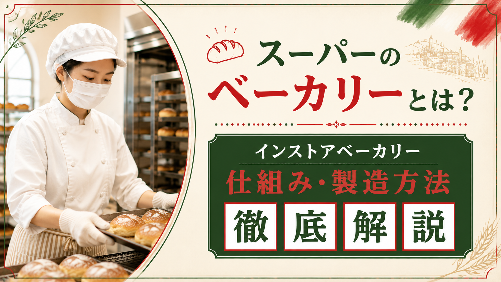 スーパーのベーカリーとは？インストアベーカリーの仕組み・製造方法を徹底解説